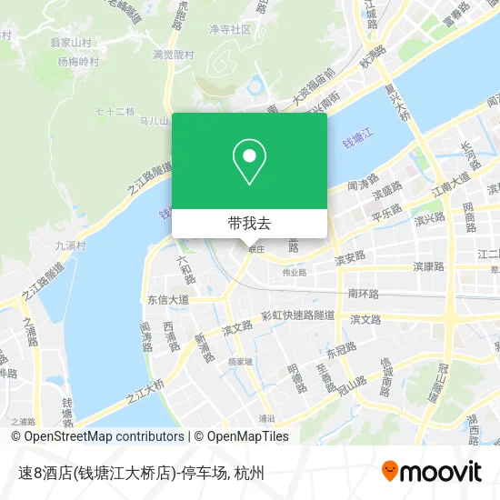 速8酒店(钱塘江大桥店)-停车场地图