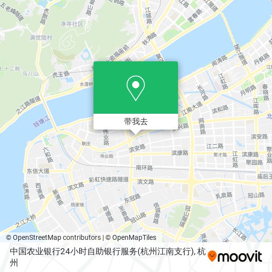 中国农业银行24小时自助银行服务(杭州江南支行)地图