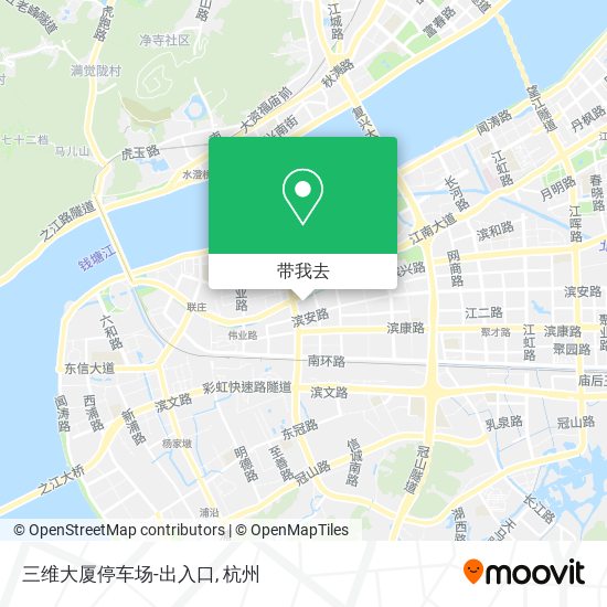 三维大厦停车场-出入口地图