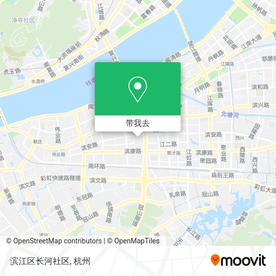 滨江区长河社区地图