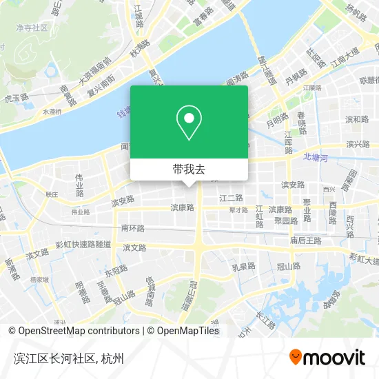 滨江区长河社区地图