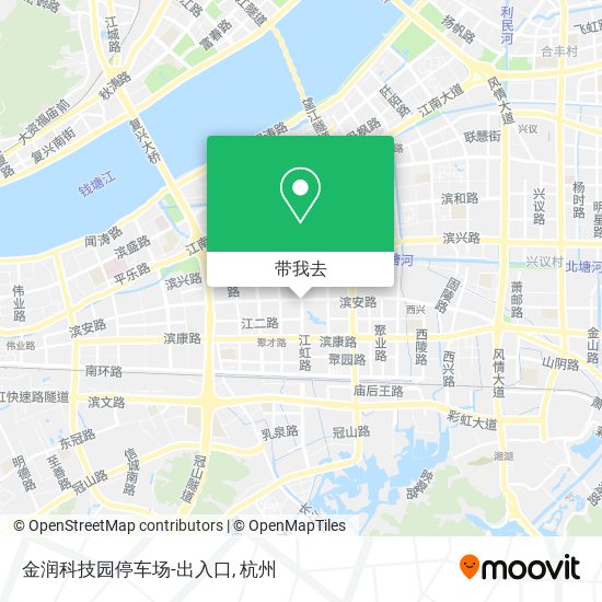 金润科技园停车场-出入口地图
