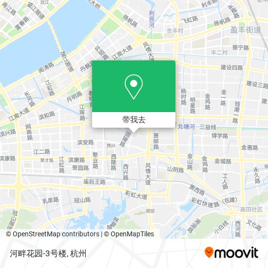 河畔花园-3号楼地图