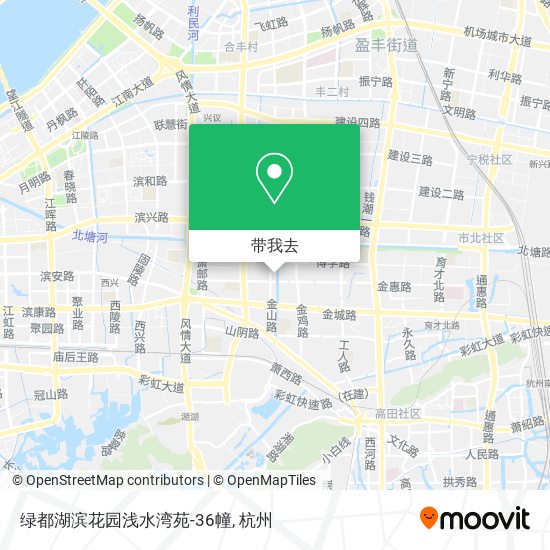 绿都湖滨花园浅水湾苑-36幢地图