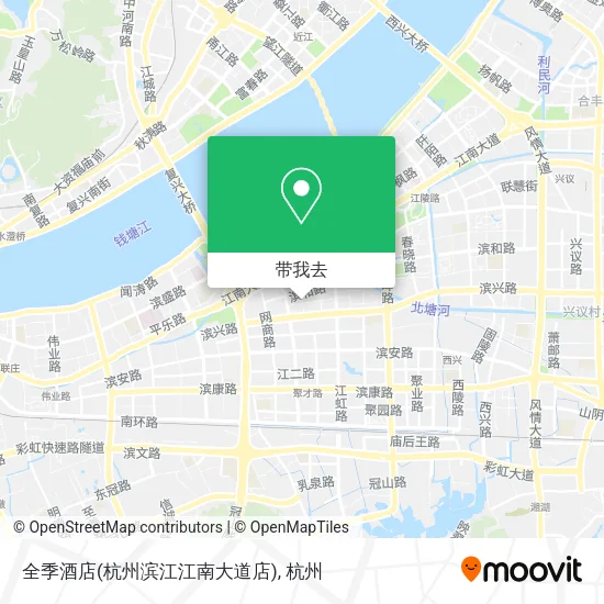 全季酒店(杭州滨江江南大道店)地图