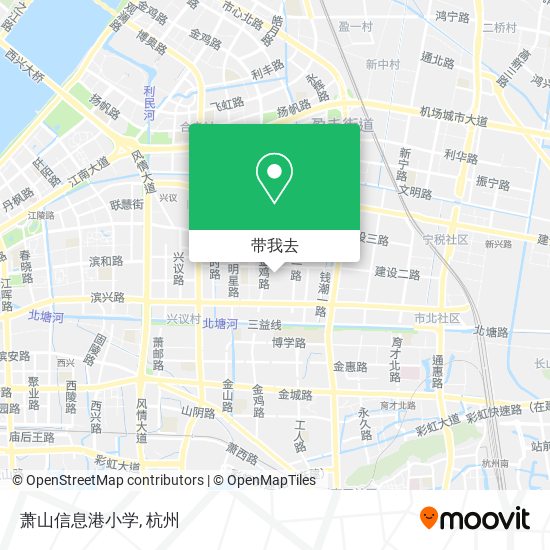 萧山信息港小学地图