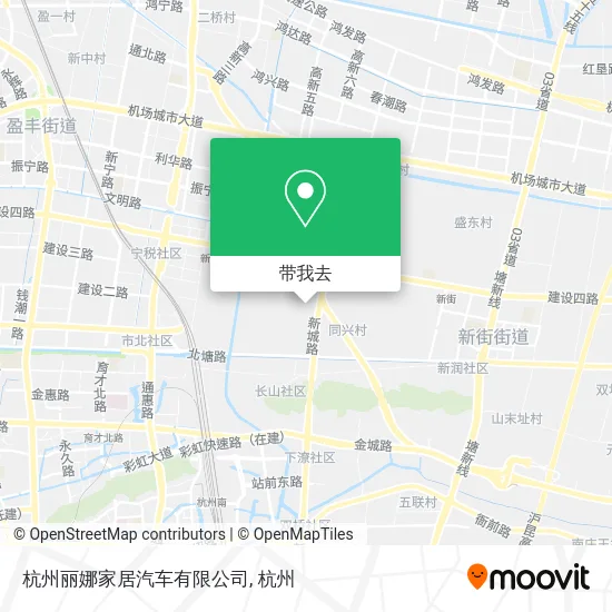 杭州丽娜家居汽车有限公司地图