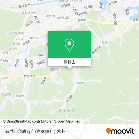 新世纪华联超市(唐家路店)地图