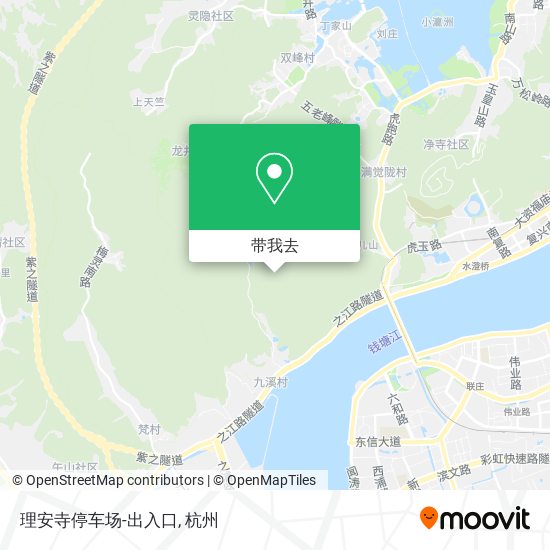 理安寺停车场-出入口地图