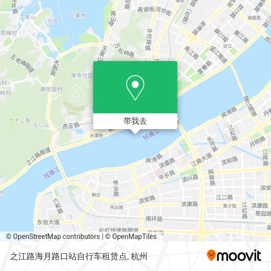 之江路海月路口站自行车租赁点地图
