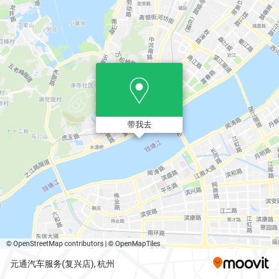 元通汽车服务(复兴店)地图
