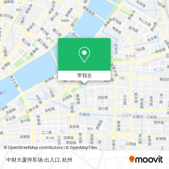 中财大厦停车场-出入口地图