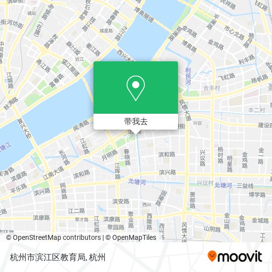 杭州市滨江区教育局地图