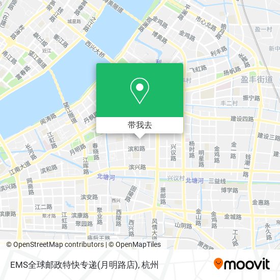 EMS全球邮政特快专递(月明路店)地图