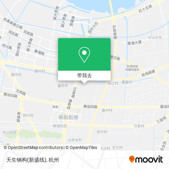 天生钢构(新盛线)地图