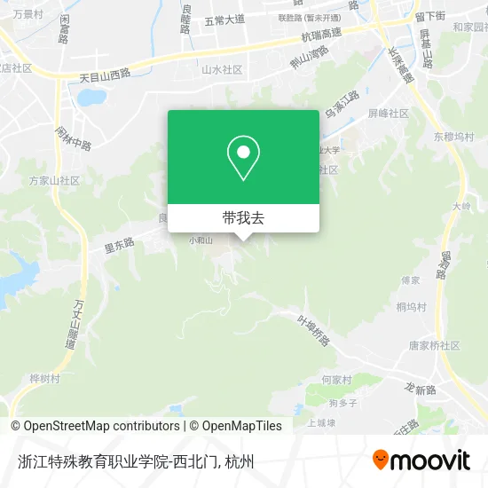 浙江特殊教育职业学院-西北门地图