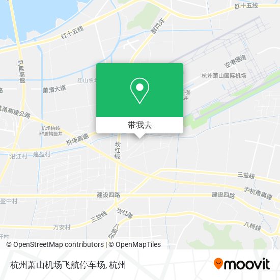 杭州萧山机场飞航停车场地图