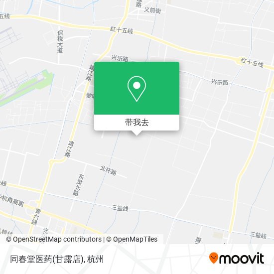同春堂医药(甘露店)地图