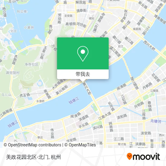 美政花园北区-北门地图