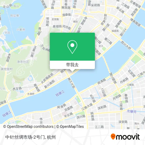 中针丝绸市场-2号门地图