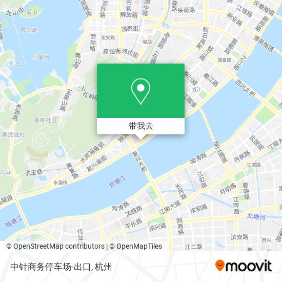 中针商务停车场-出口地图