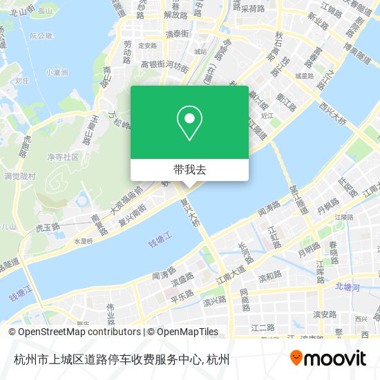 杭州市上城区道路停车收费服务中心地图