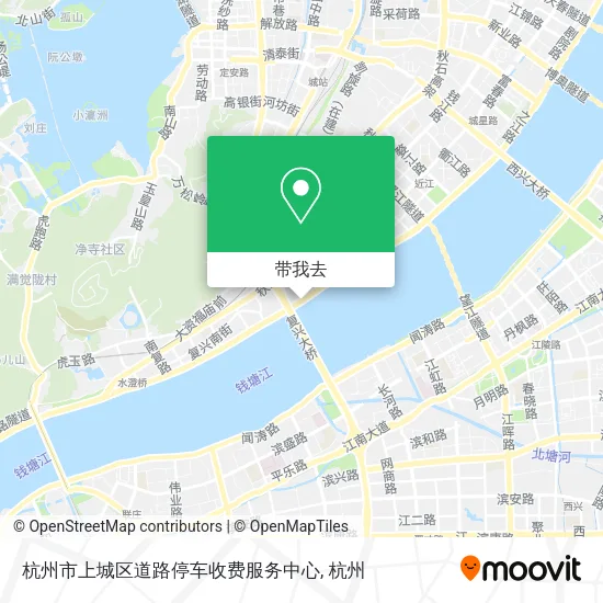 杭州市上城区道路停车收费服务中心地图
