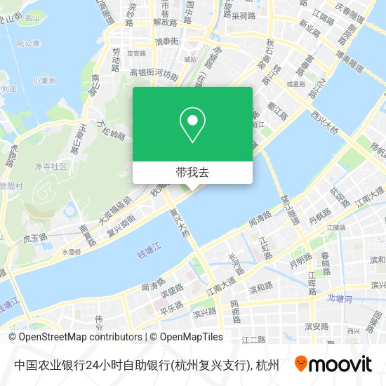 中国农业银行24小时自助银行(杭州复兴支行)地图