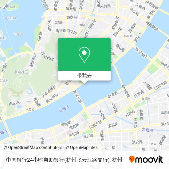 中国银行24小时自助银行(杭州飞云江路支行)地图