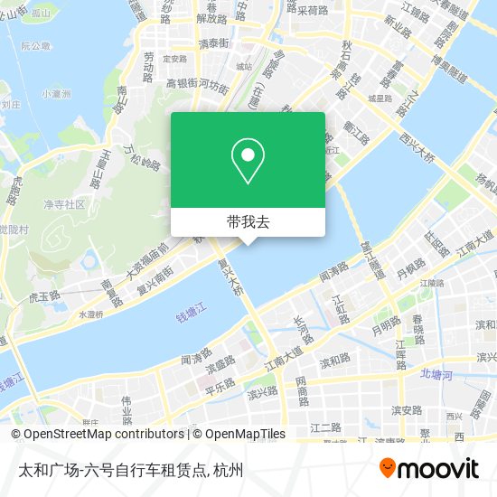 太和广场-六号自行车租赁点地图