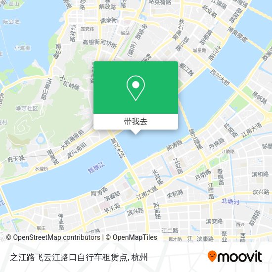 之江路飞云江路口自行车租赁点地图