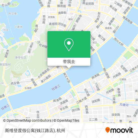 斯维登度假公寓(钱江路店)地图