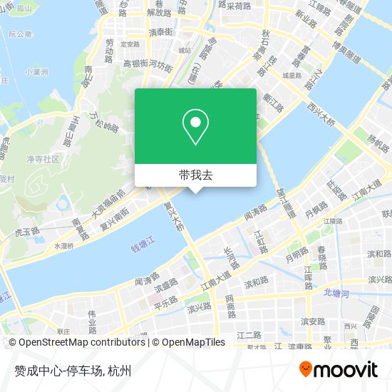 赞成中心-停车场地图