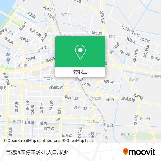 宝德汽车停车场-出入口地图