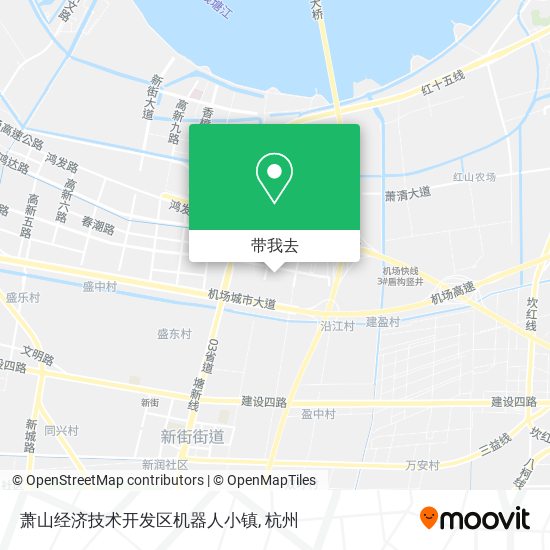 萧山经济技术开发区机器人小镇地图