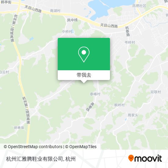 杭州汇雅腾鞋业有限公司地图