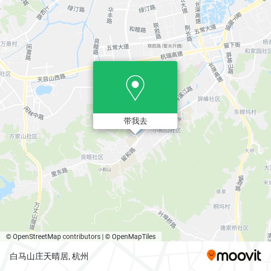 白马山庄天晴居地图