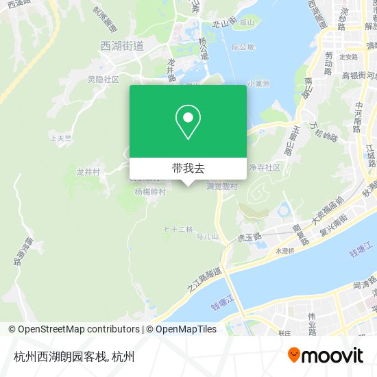 杭州西湖朗园客栈地图