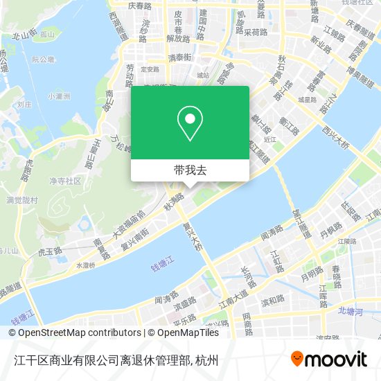 江干区商业有限公司离退休管理部地图