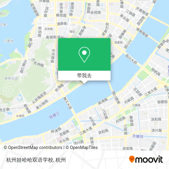 杭州娃哈哈双语学校地图