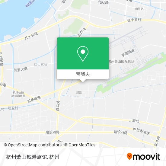 杭州萧山钱港旅馆地图