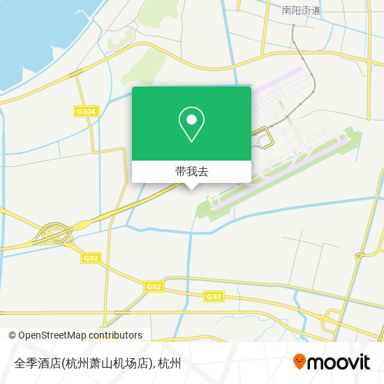 全季酒店(杭州萧山机场店)地图