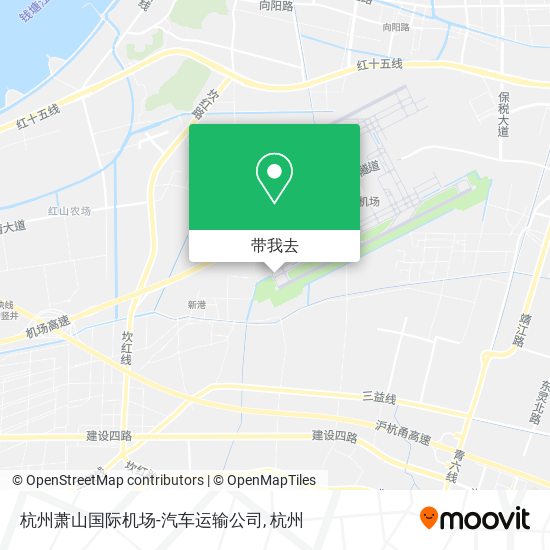 杭州萧山国际机场-汽车运输公司地图