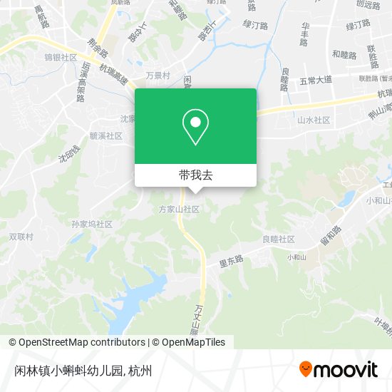 闲林镇小蝌蚪幼儿园地图