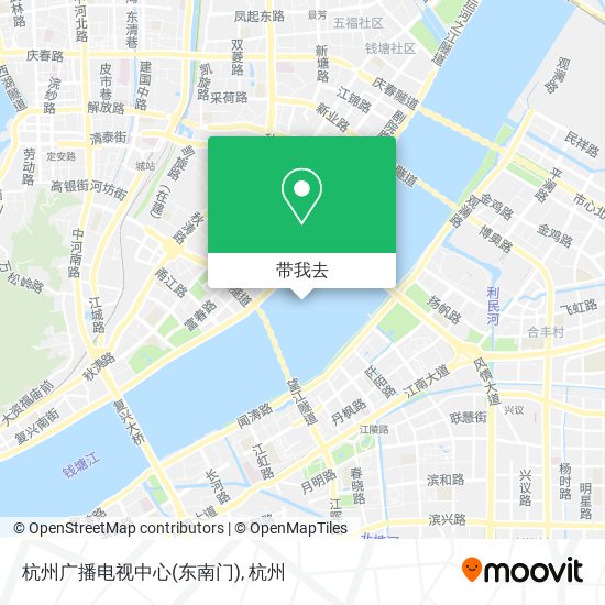 杭州广播电视中心(东南门)地图