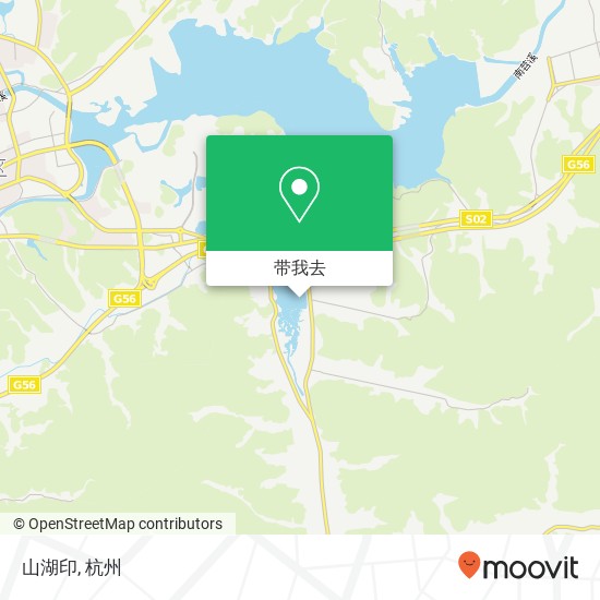 山湖印地图
