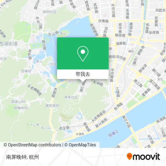 南屏晚钟地图