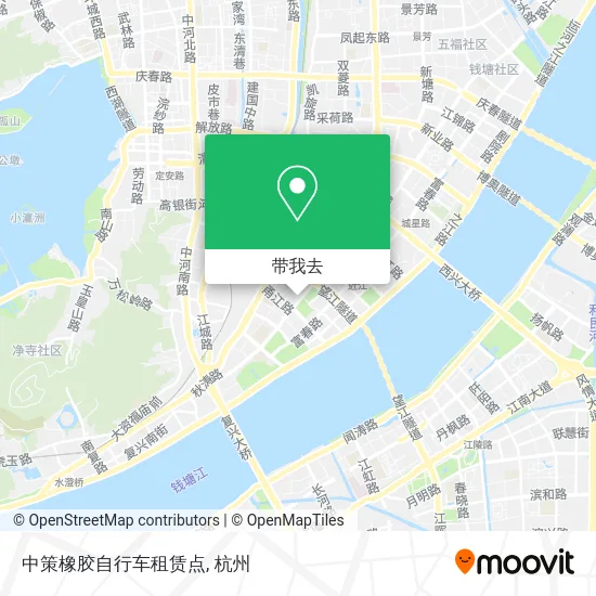 中策橡胶自行车租赁点地图
