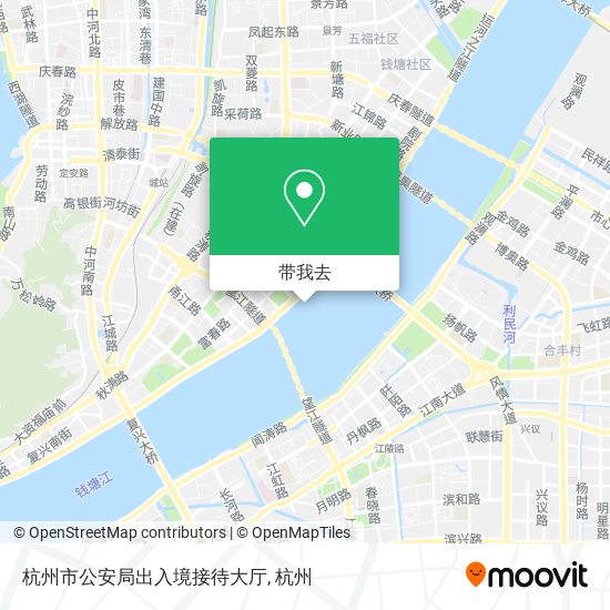 杭州市公安局出入境接待大厅地图