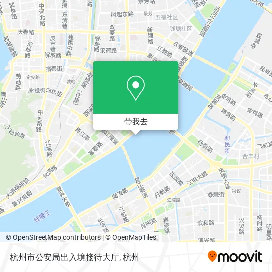 杭州市公安局出入境接待大厅地图